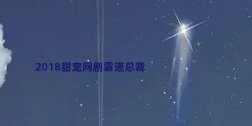 2018甜宠网剧霸道总裁
