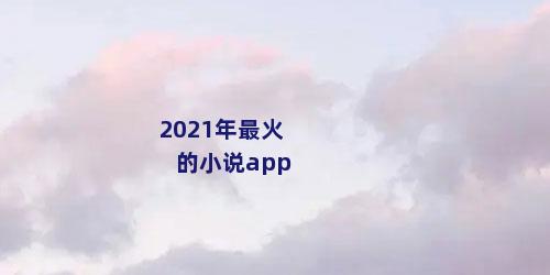 2021年最火的小说app