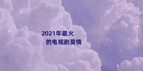 2021年最火的电视剧爱情