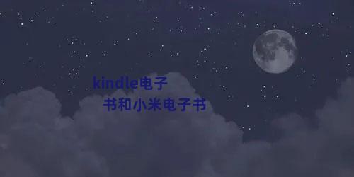 kindle电子书和小米电子书