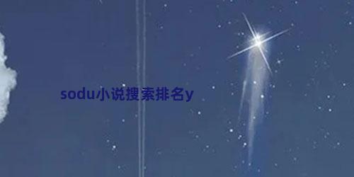 sodu小说搜索排名y