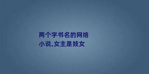 两个字书名的网络小说,女主是妓女