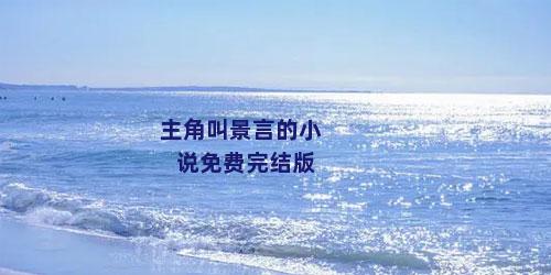 主角叫景言的小说免费完结版