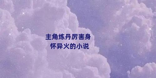 主角炼丹厉害身怀异火的小说