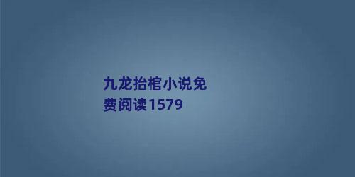 九龙抬棺小说免费阅读1579