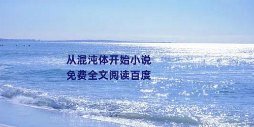从混沌体开始小说免费全文阅读百度