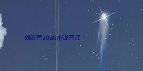 创造营2020小说晋江