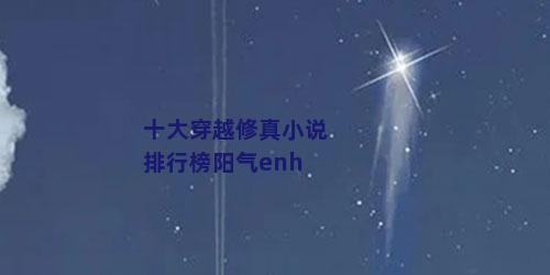 十大穿越修真小说排行榜阳气enh