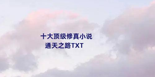 十大顶级修真小说通天之路TXT