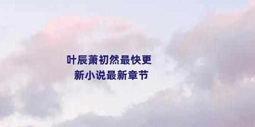 叶辰萧初然最快更新小说最新章节