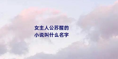 女主人公苏醒的小说叫什么名字