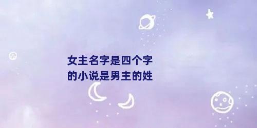 女主名字是四个字的小说是男主的姓