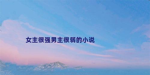 女主很强男主很弱的小说