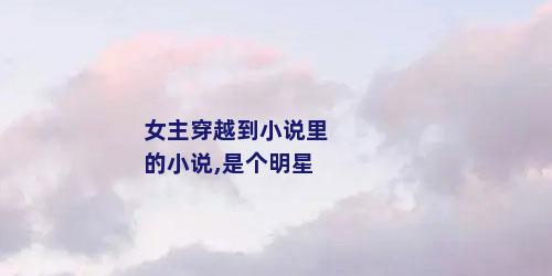 女主穿越到小说里的小说,是个明星