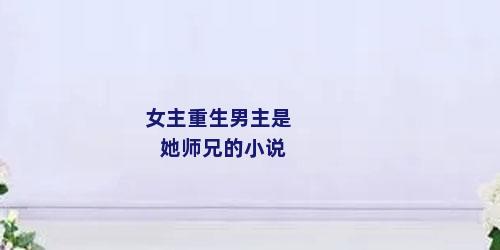 女主重生男主是她师兄的小说
