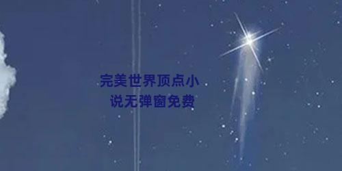 完美世界顶点小说无弹窗免费