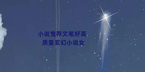 小说推荐文笔好高质量玄幻小说女