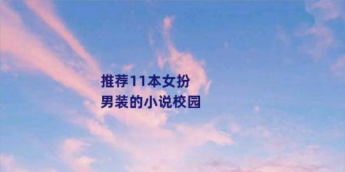 推荐11本女扮男装的小说校园