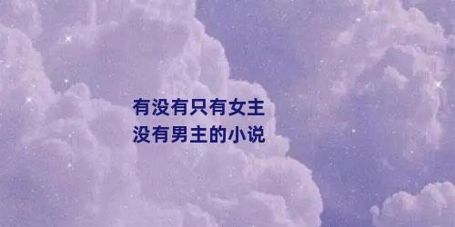 有没有只有女主没有男主的小说