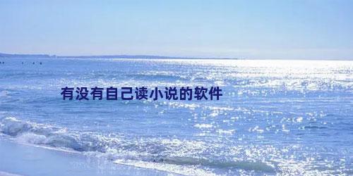 有没有自己读小说的软件