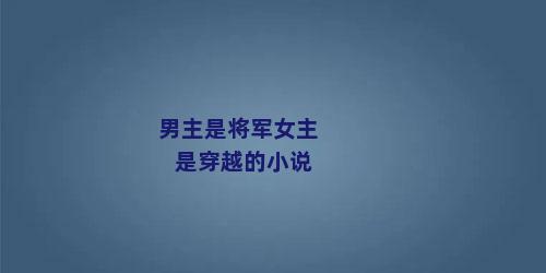 男主是将军女主是穿越的小说
