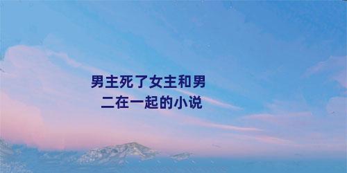 男主死了女主和男二在一起的小说
