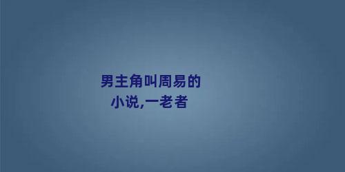 男主角叫周易的小说,一老者