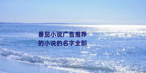 番茄小说广告推荐的小说的名字全部