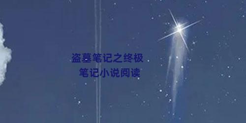 盗墓笔记之终极笔记小说阅读