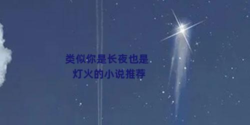 类似你是长夜也是灯火的小说推荐