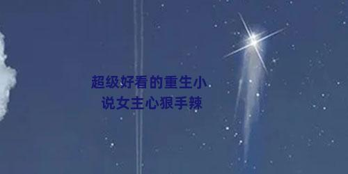 超级好看的重生小说女主心狠手辣