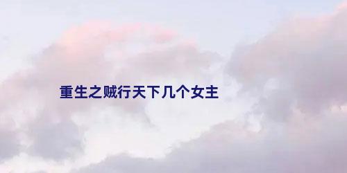 重生之贼行天下几个女主