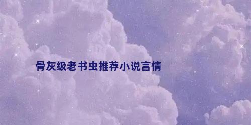 骨灰级老书虫推荐小说言情